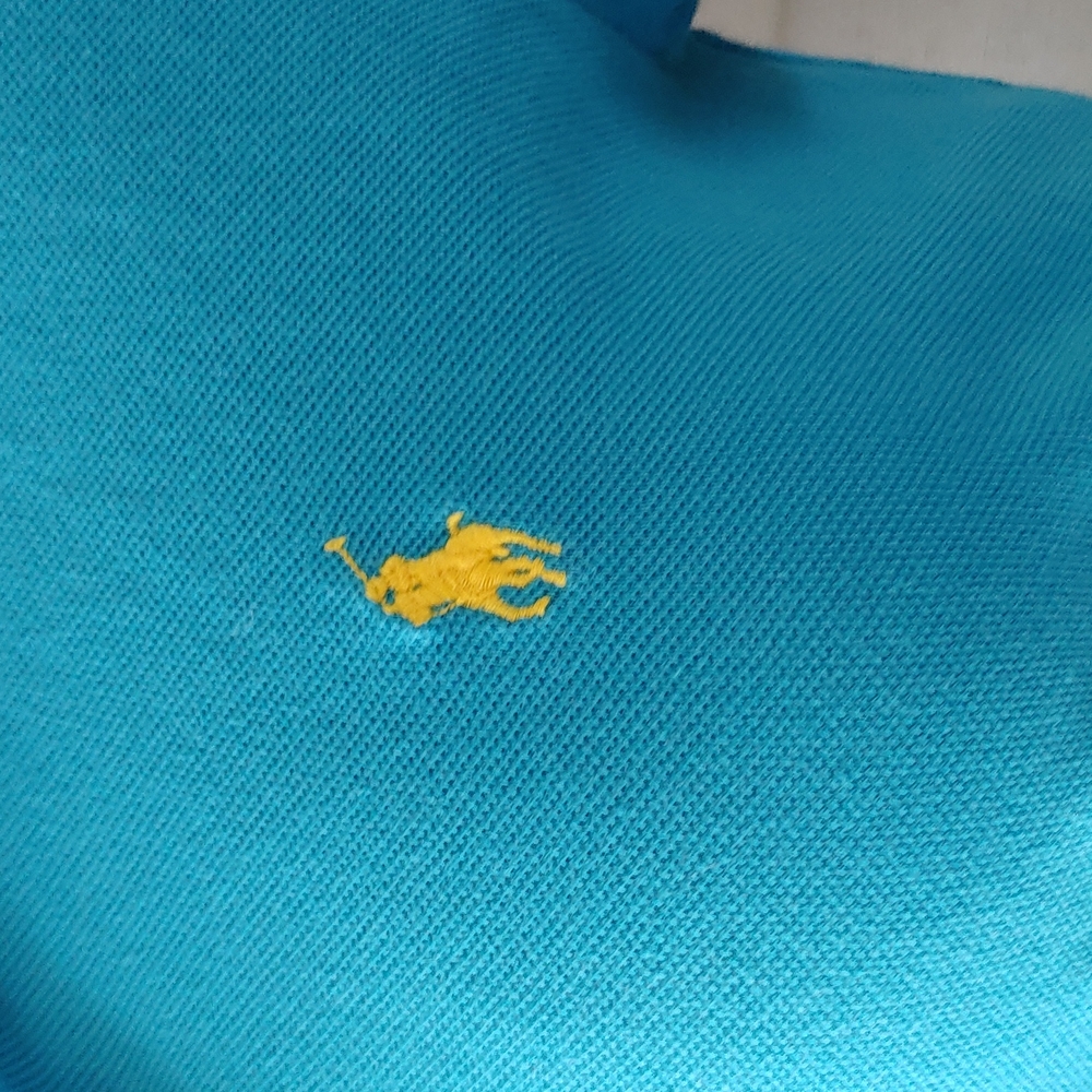 💛 Ralph Lauren Sport Aqua Blue Polo Dress Collard Shift - Picture 5 of 10